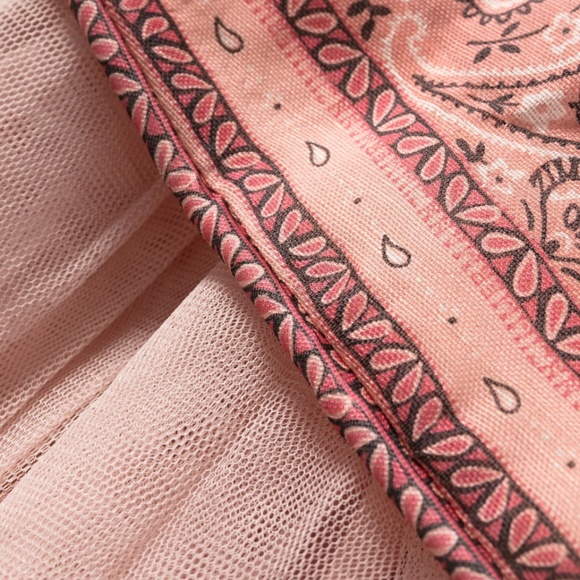 Pink Bandana Print Mini Dress Size 0 - Picture 7 of 10